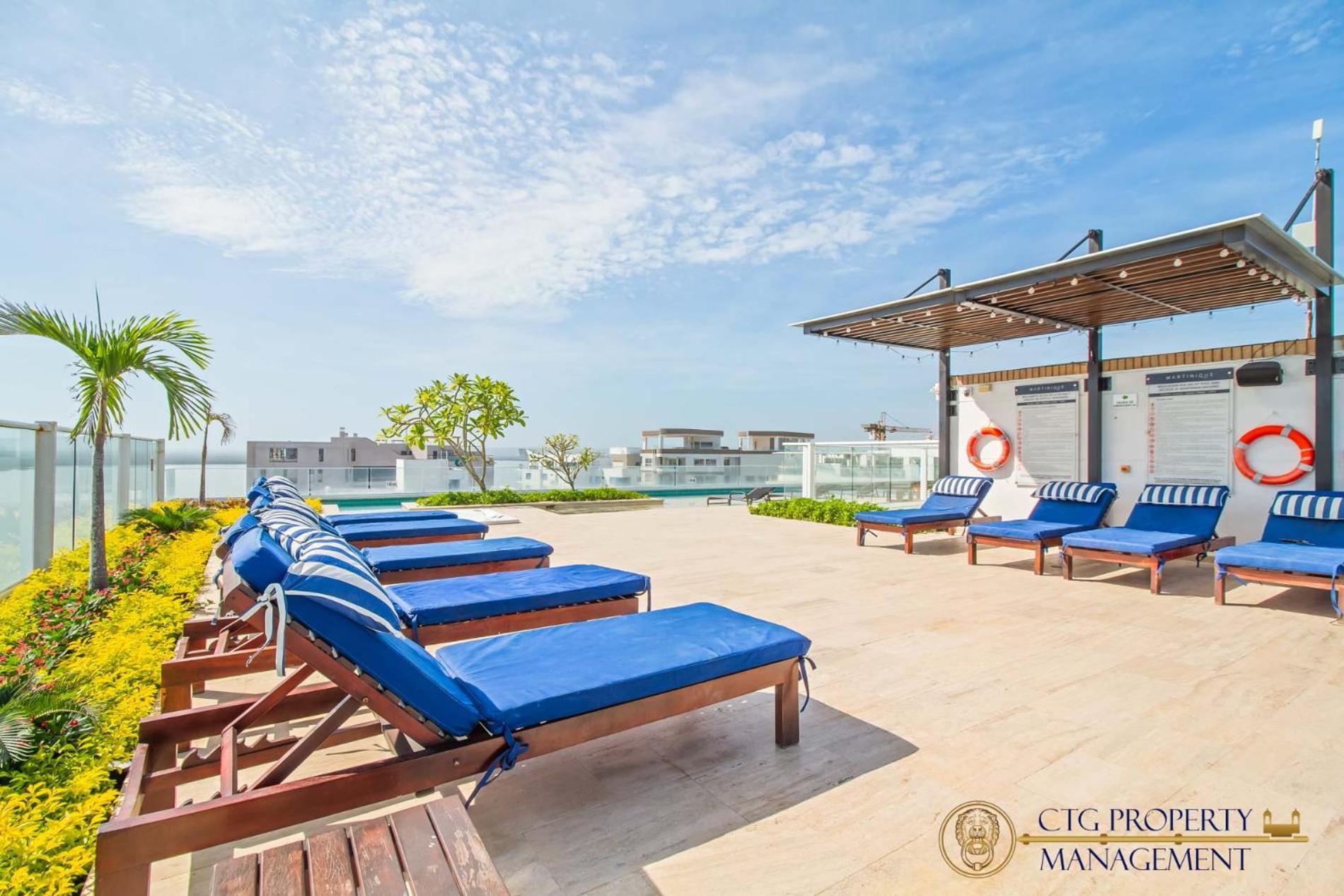 Martinique Cartagena - Apartamento Para 6 Con Jacuzzi Privado Exterior foto
