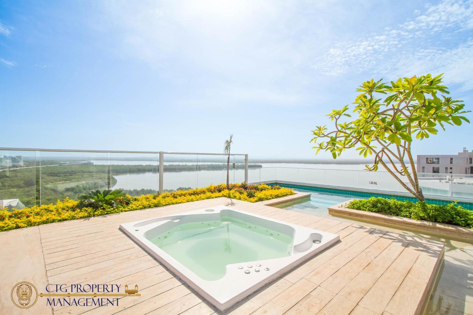 Martinique Cartagena - Apartamento Para 6 Con Jacuzzi Privado Exterior foto